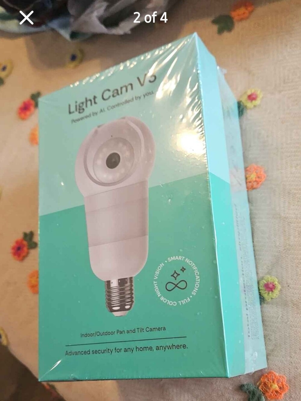 V3 White Indoor/Outdoor Pan & Tilt Security Camera